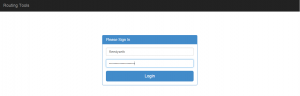 Login system with user validation.